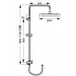Roca L20 E5: 2+4+6 龍頭套裝 (中身面盆龍頭+掛牆式浴缸龍頭+花灑套裝)